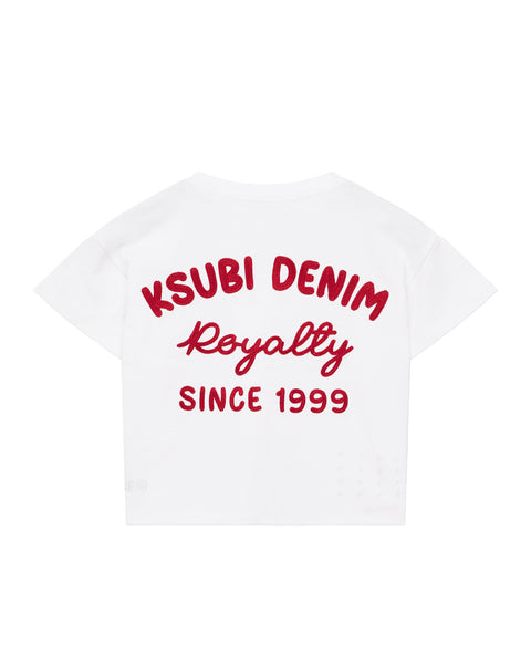 Kids Lil Mekanik Biggie Ss Tee White Red Tees | Ksubi ++