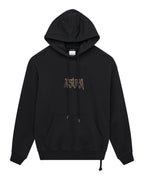 Mens Kingdom Biggie Hoodie Jet Black Oversized Fleece - Black