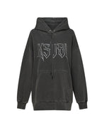 Womens Kingdom Oh G Hoodie Charcoal Oversized Fleece - Grey
