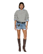 WOMENS MICRO MINI SKIRT HORIZON PATCH SKIRTS