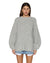 WOMENS  COSY KNIT LIGHT GREY REGULAR KNITWEAR