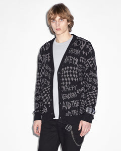 Heroism Mens Cardigan Knitwear - Black | Ksubi ++