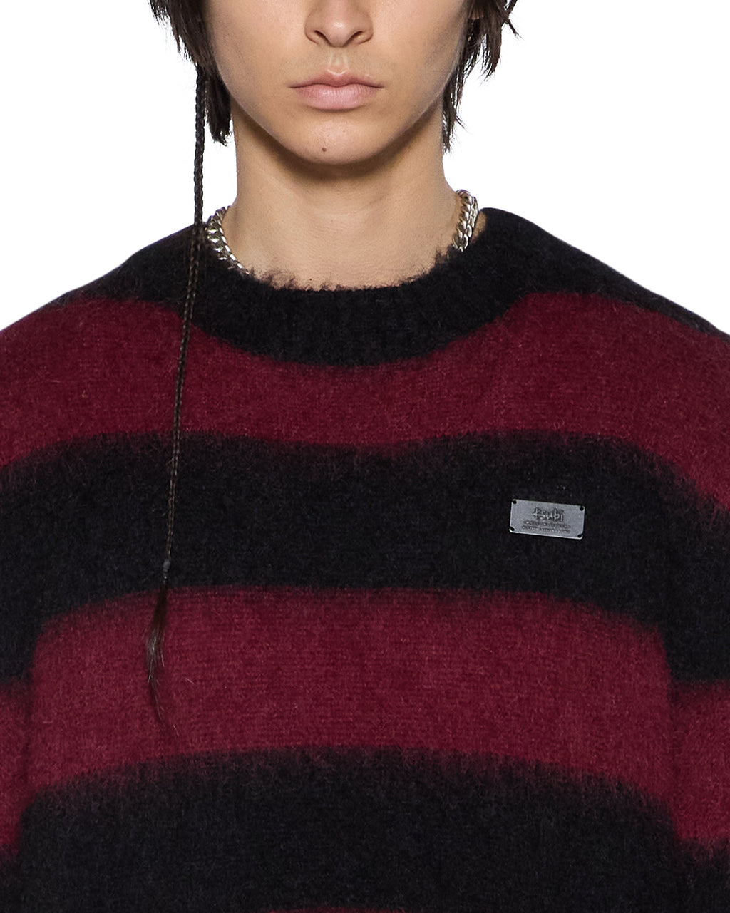 MENS RUGGED MOHAIR KNIT CREWNECK OX KNITWEAR