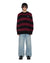 MENS  RUGGED MOHAIR KNIT CREWNECK OX BOXY KNITWEAR