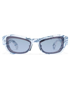 Cypher Sunglasses White Marble Eyewear - White
