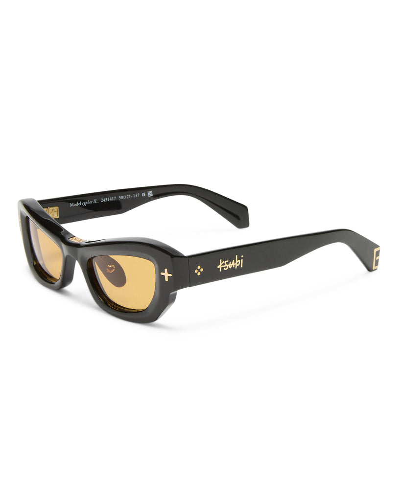 Cypher Sunglasses Black/Gold Ksubi ++
