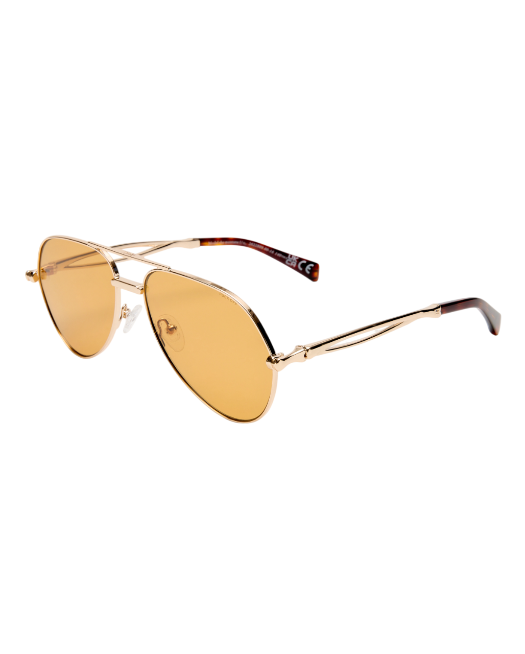 THE MONTANA SUNGLASSES GOLD AMBER EYEWEAR