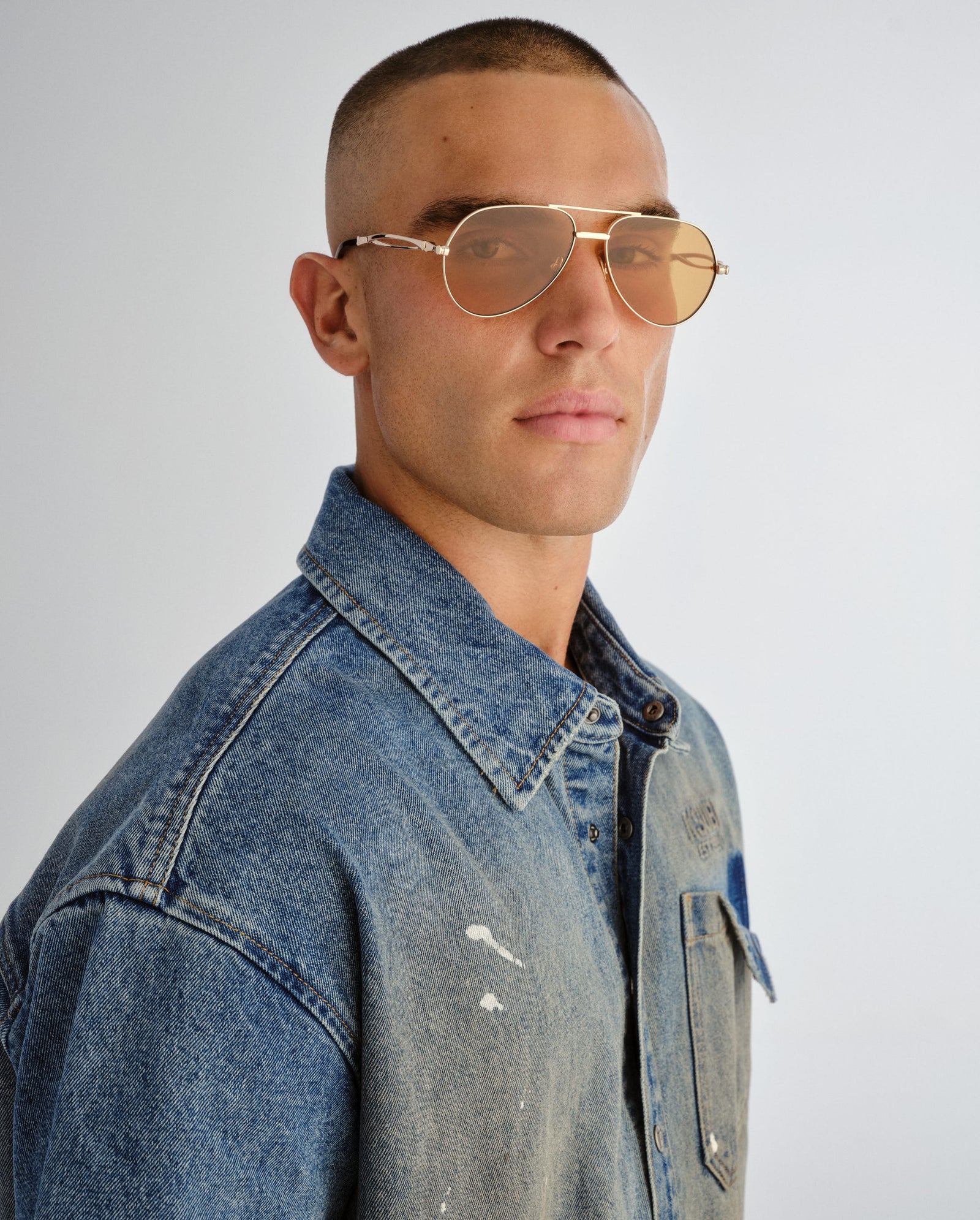 THE MONTANA SUNGLASSES GOLD AMBER EYEWEAR