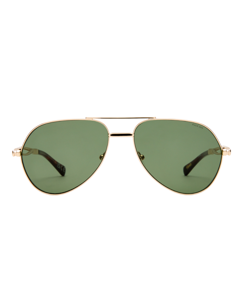 THE MONTANA SUNGLASSES GOLD GREEN EYEWEAR