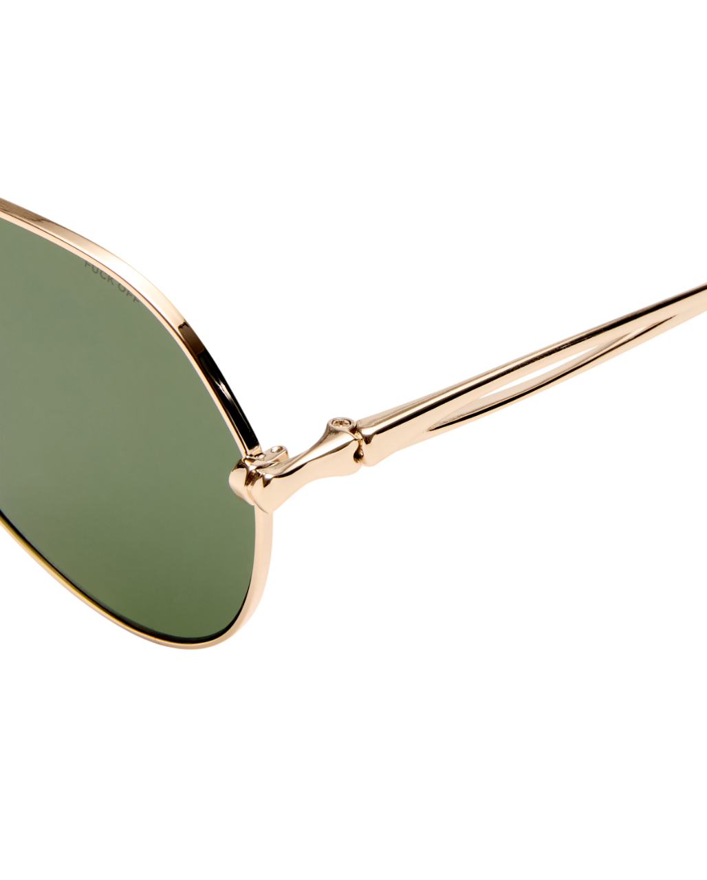 THE MONTANA SUNGLASSES GOLD GREEN EYEWEAR