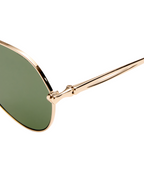 THE MONTANA SUNGLASSES GOLD GREEN EYEWEAR
