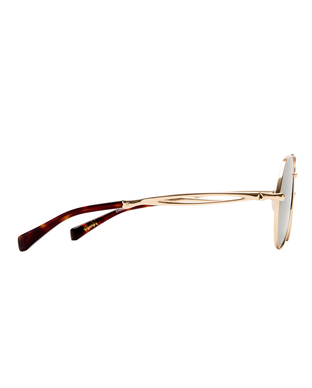 THE MONTANA SUNGLASSES GOLD GREEN EYEWEAR