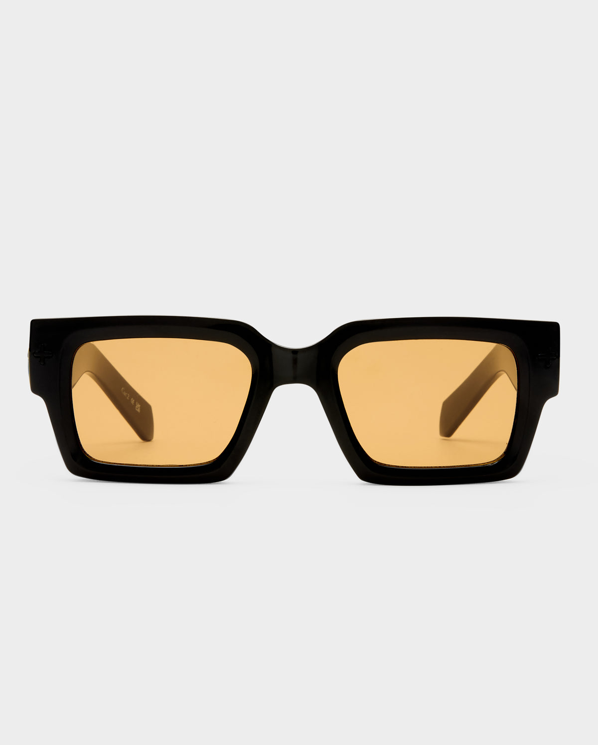 The Kingy Black Amber Tint Eyewear - Black