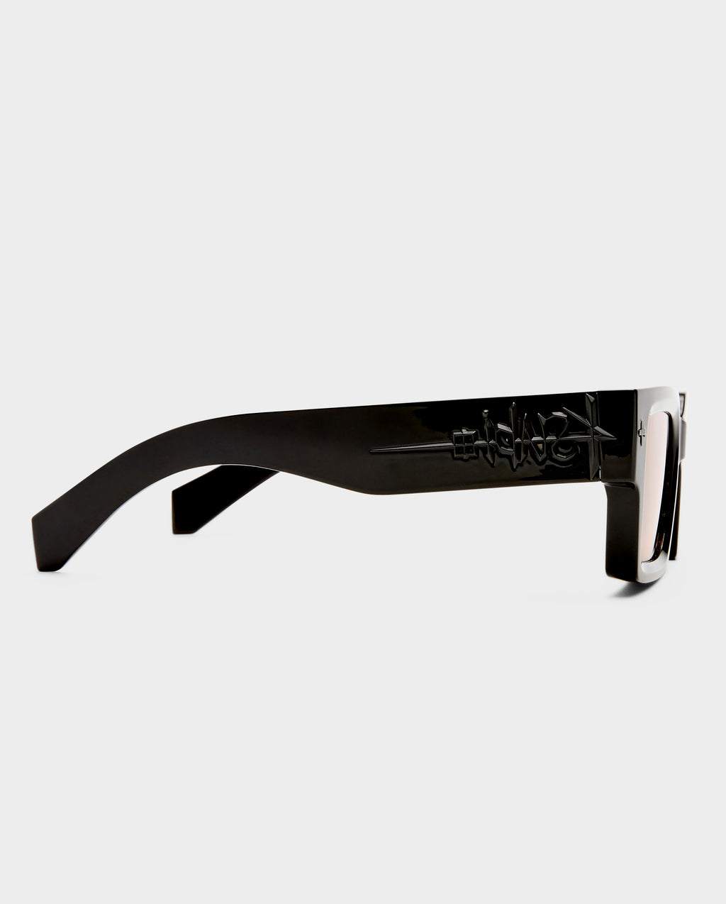 The Kingy Black Amber Tint Eyewear - Black