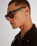 The Kingy Black Amber Tint Eyewear - Black