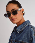 The Kingy Krystal Eyewear - Grey