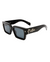  THE KINGY SUNGLASSES BLACK SILVER EYEWEAR