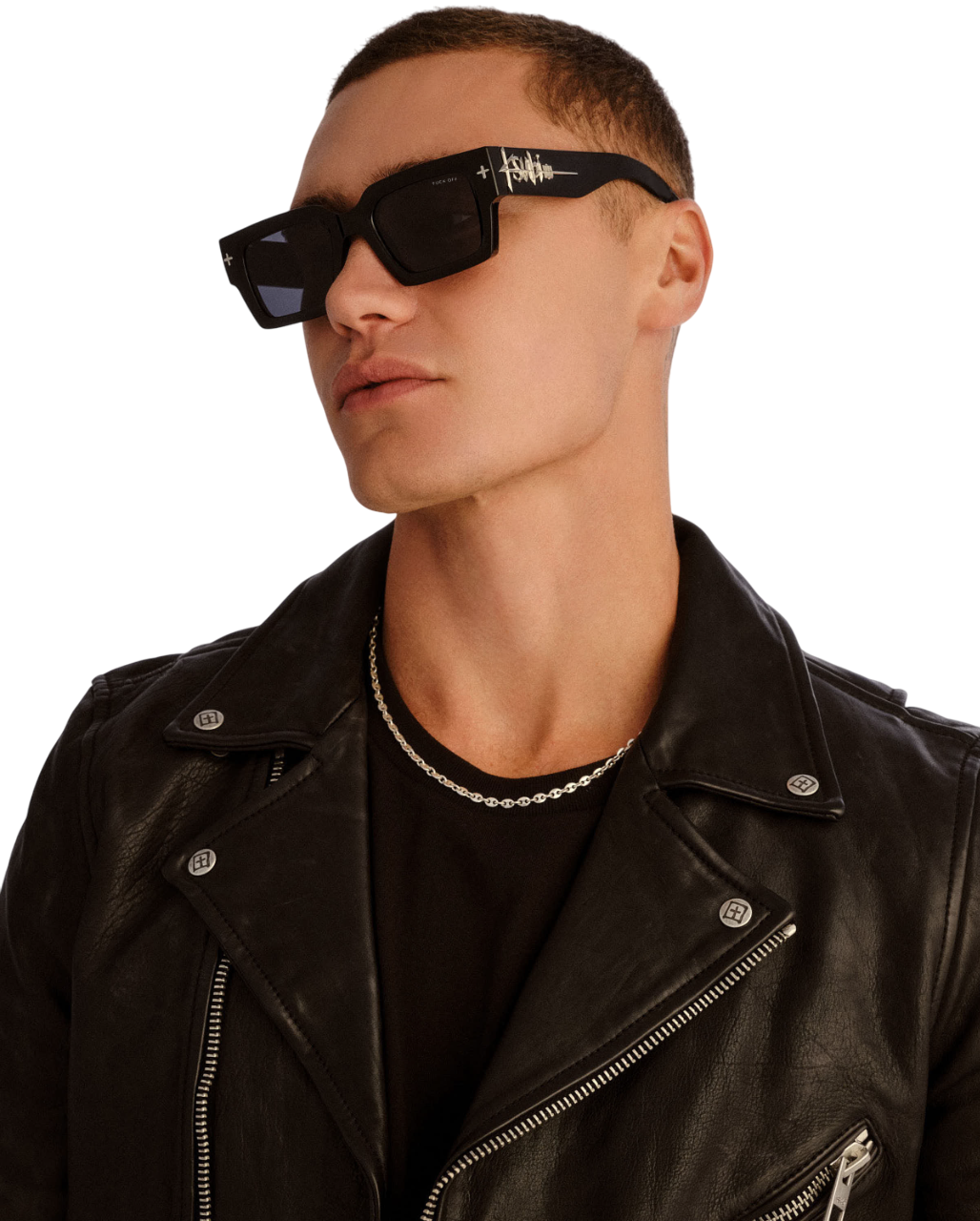  THE KINGY SUNGLASSES BLACK SILVER EYEWEAR