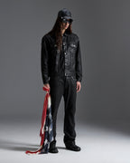 MENS KSUBI X ALICE HOLLYWOOD TORO BLACK WAX DENIM JEANS