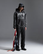 MENS KSUBI X ALICE HOLLYWOOD GRAPHIC ZIP HOODIE BLACK JACKETS
