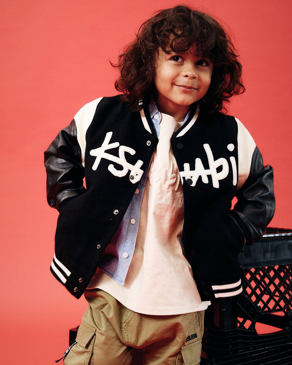 1999 Lil King Letterman Jacket - Black | Ksubi ++