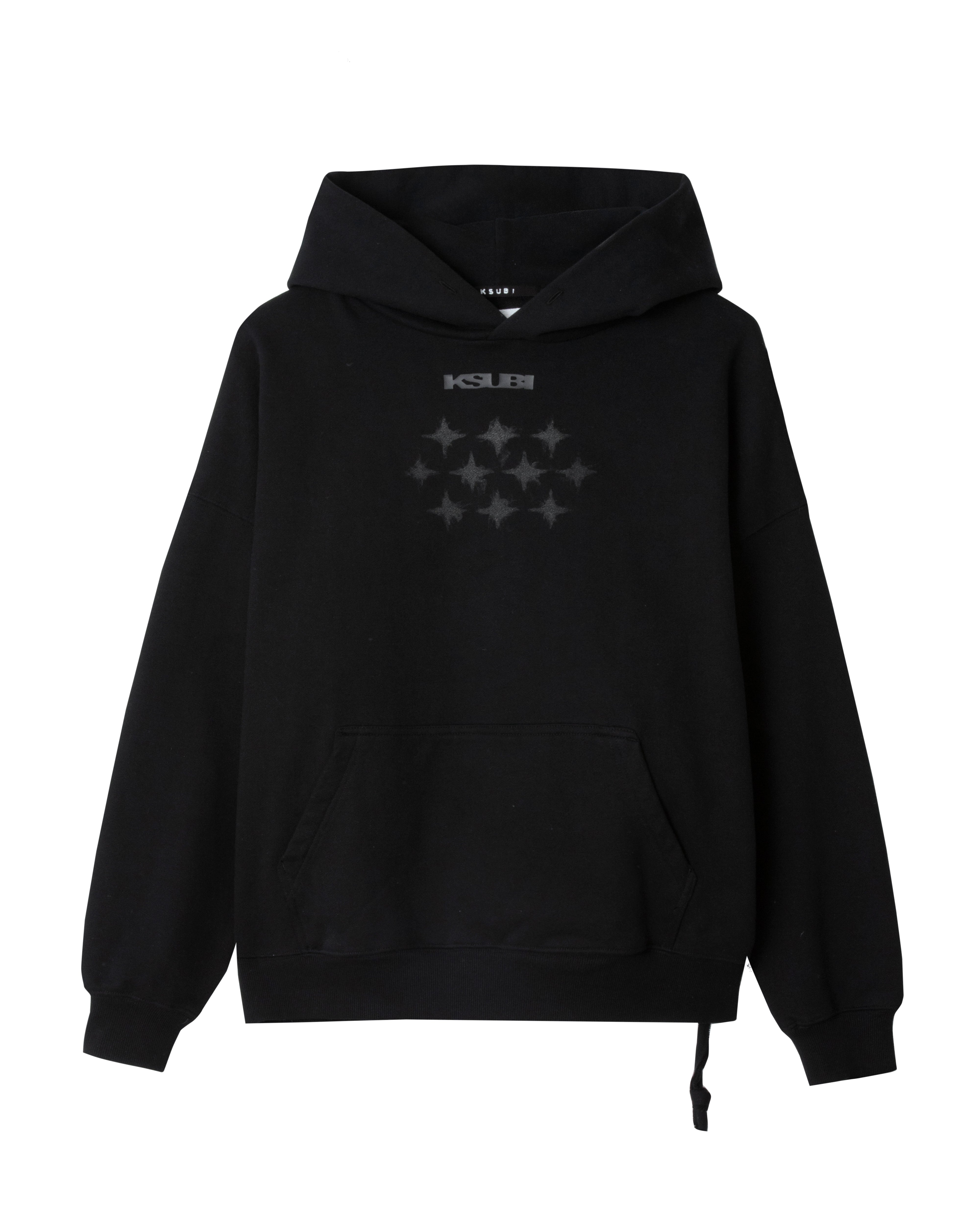 Mens Ksubi X Stayme7o Ekcess Hoodie Jet Black Fleece | Ksubi ++