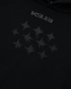 MENS KSUBI X STAYME7O EKCESS HOODIE JET BLACK FLEECE