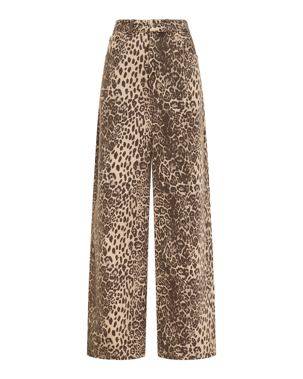 Womens Ksuper Leo Baggy Denim Jeans - Multi Colour