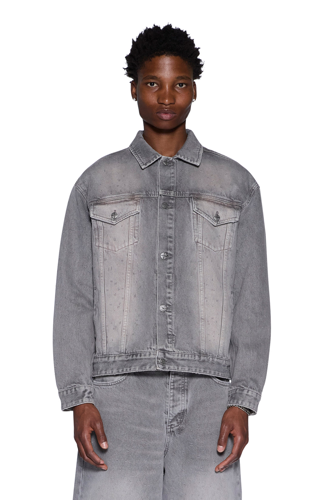 Mens Oh G Jacket Iron Grey Jackets - Grey