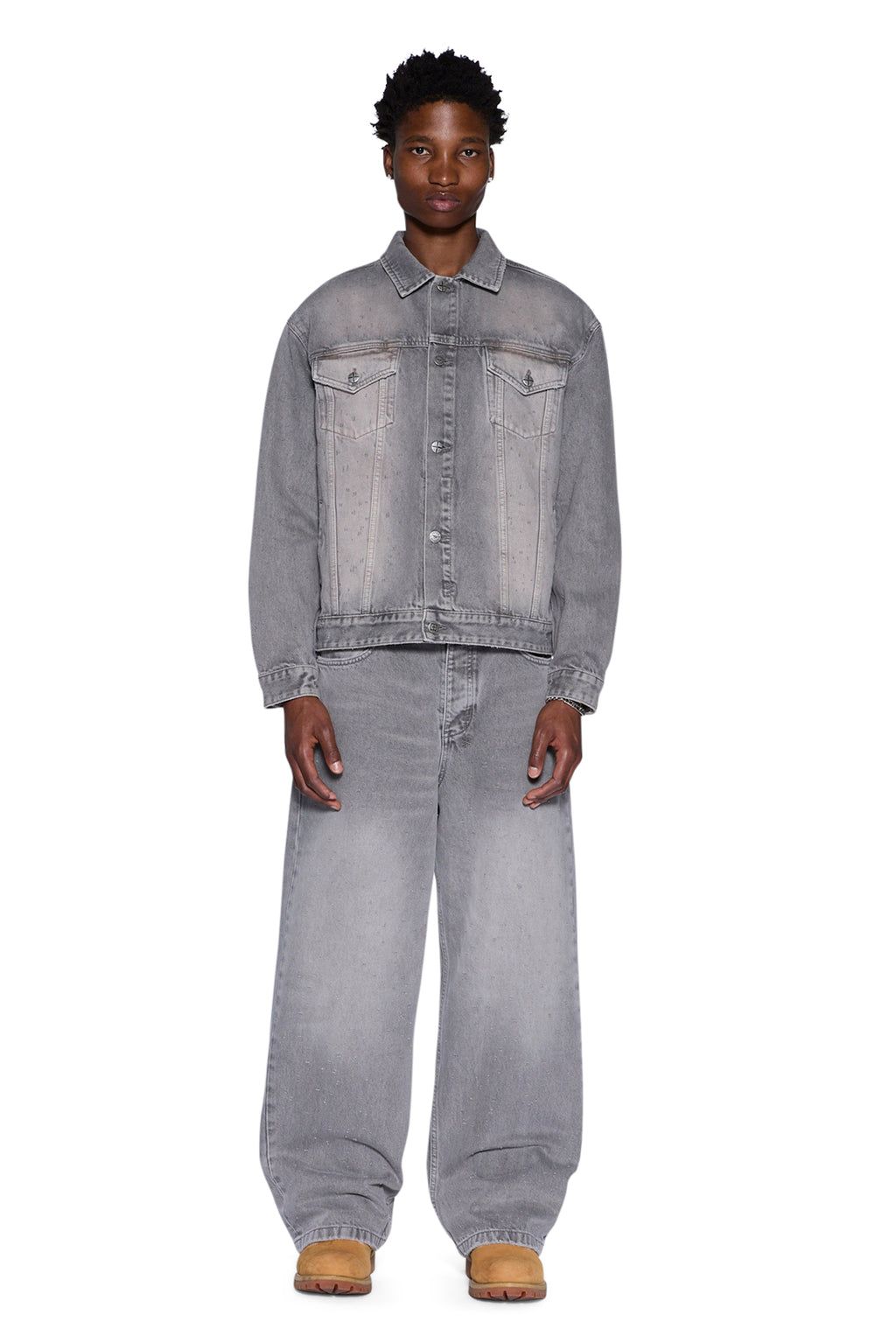 Mens Oh G Jacket Iron Grey Jackets - Grey