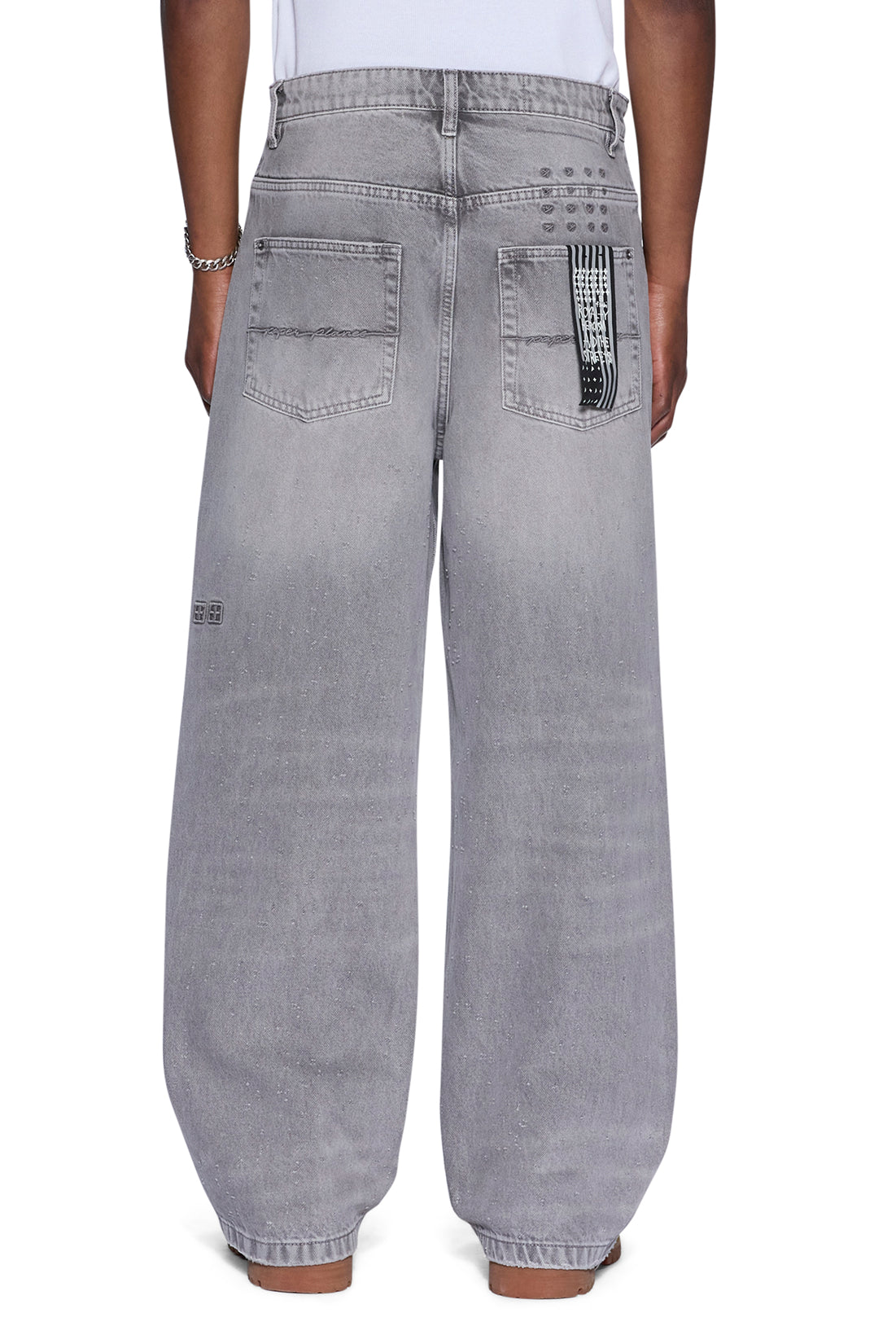 Mens Maxx Iron Grey Shotgun Denim Jeans - Grey