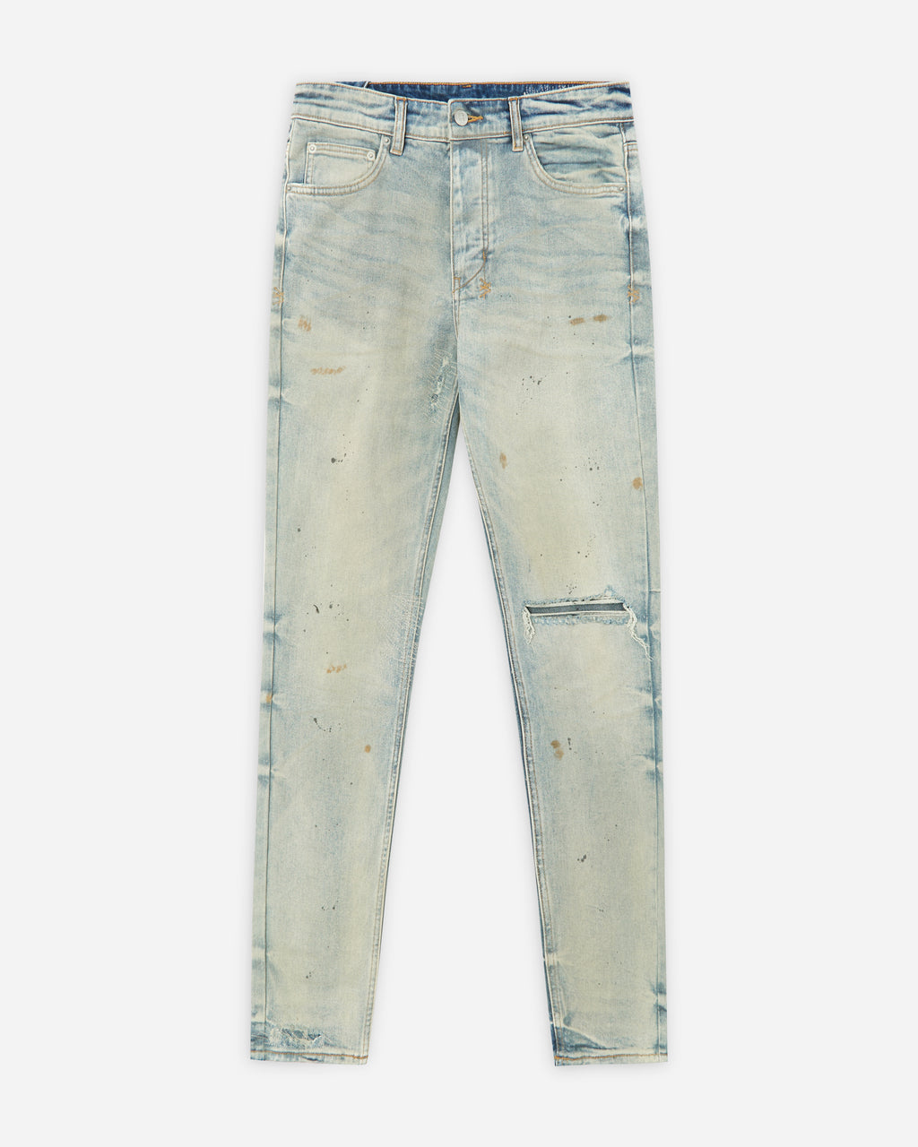Mens Chitch Asap Tyy Oil Slicker Slim Denim Jeans - Denim