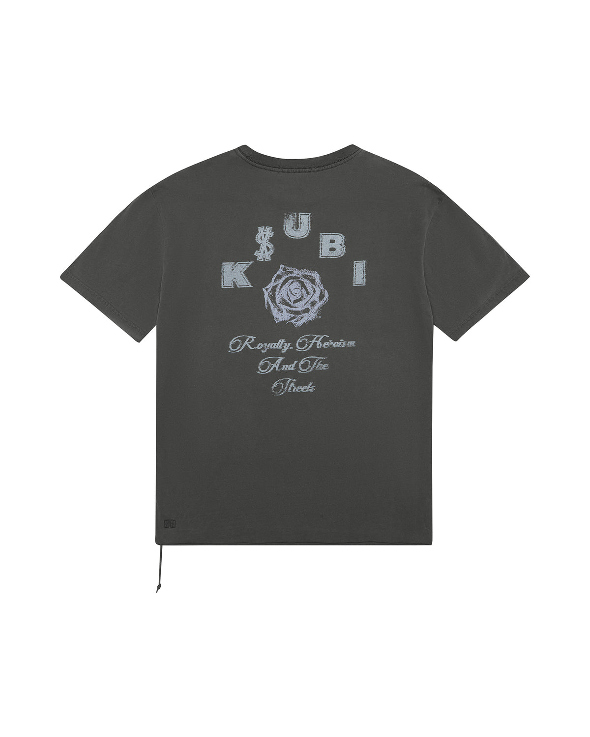 Mens Lock Up Biggie Ss Tee Faded Black Oversized Tees - Black