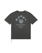Mens Lock Up Biggie Ss Tee Faded Black Oversized Tees - Black
