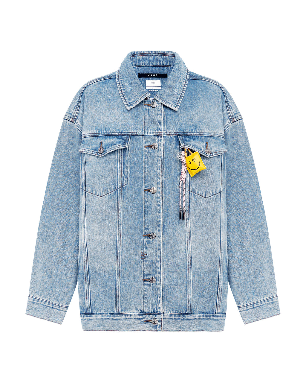 Womens Ksuper Oversized Jacket Babes Blue Oversized Jackets - Denim