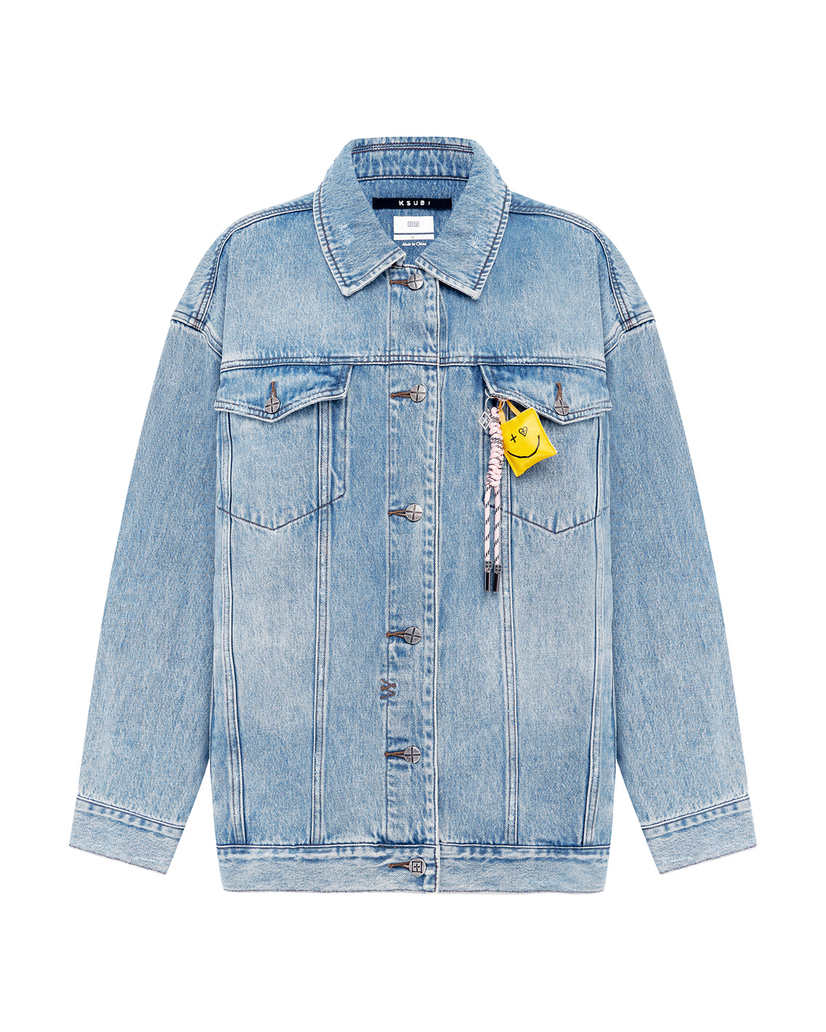 Womens Ksuper Oversized Jacket Babes Blue Oversized Jackets - Denim