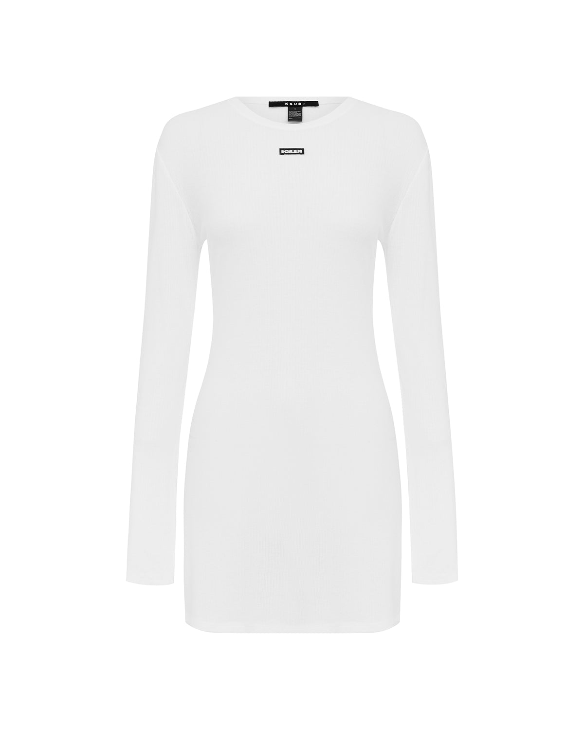 white long sleeve short dresses Womens Crawford Ls Mini Dress White Dresses