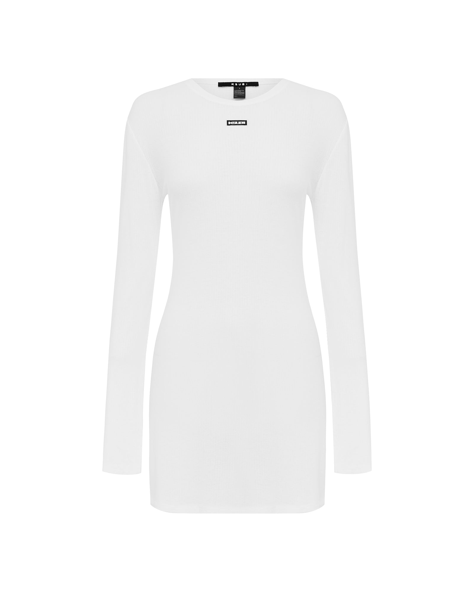 WOMENS  CRAWFORD LS MINI DRESS WHITE FITTED DRESSES
