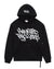 MENS  FAUST BIGGIE HOODIE JET BLACK OVERSIZED FLEECE