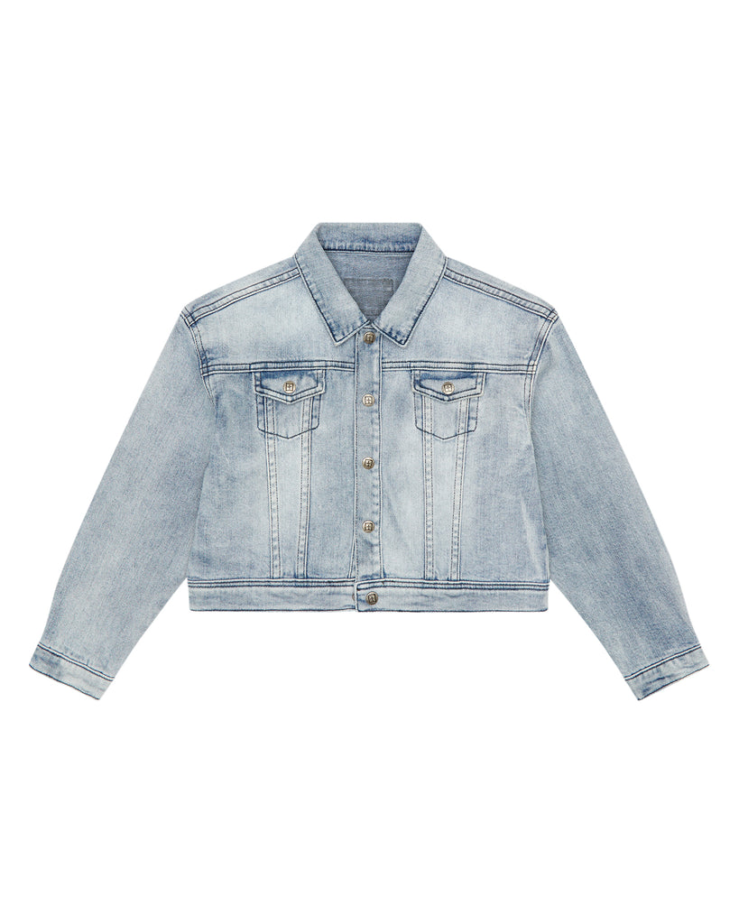 Lil Oh G Kids Jackets - Blue Denim | Ksubi ++
