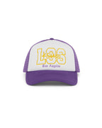 LA AND THE STREETS TRUCKER CAP PURPLE HEADWEAR
