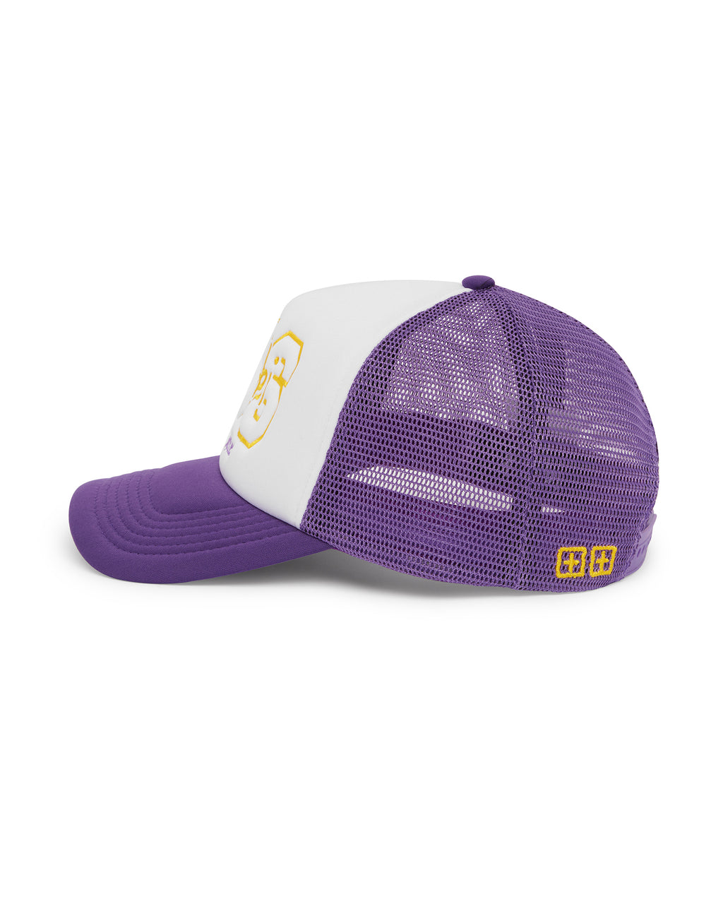 LA AND THE STREETS TRUCKER CAP PURPLE HEADWEAR