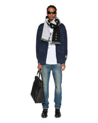Mens Lies Knit Cardigan Gasoline Regular Knitwear - Blue