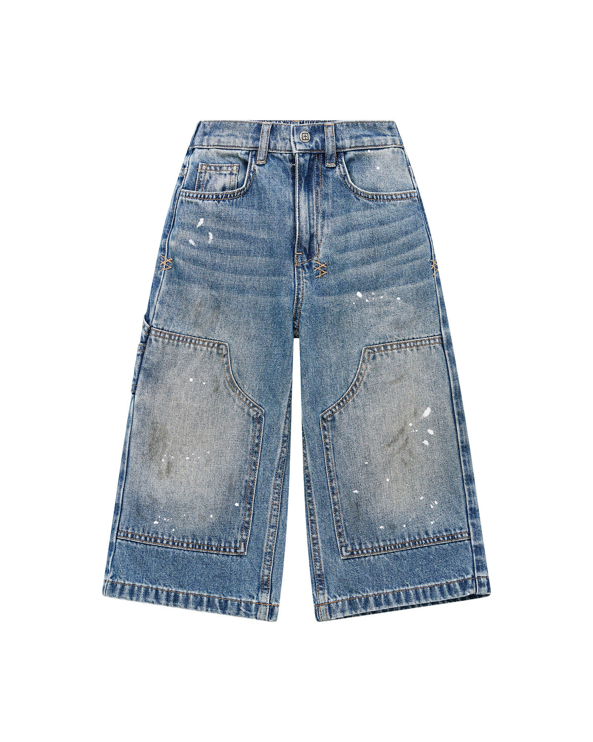 Kids Lil Carpenter Jean Painter Blue Denim Jeans - Denim
