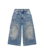 Kids Lil Carpenter Jean Painter Blue Denim Jeans - Denim
