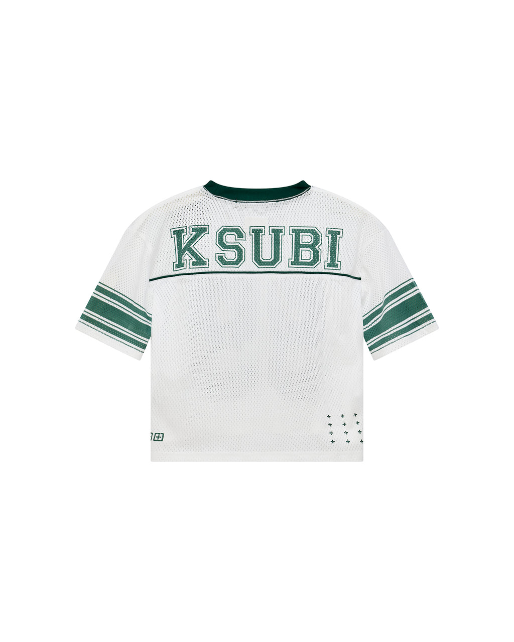 Kids Lil Rookie Ss Jersey White Green Fashion Tops - White
