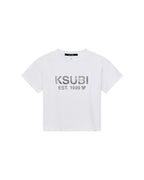 Kids Lil State Biggie Ss Tee White Tees - White