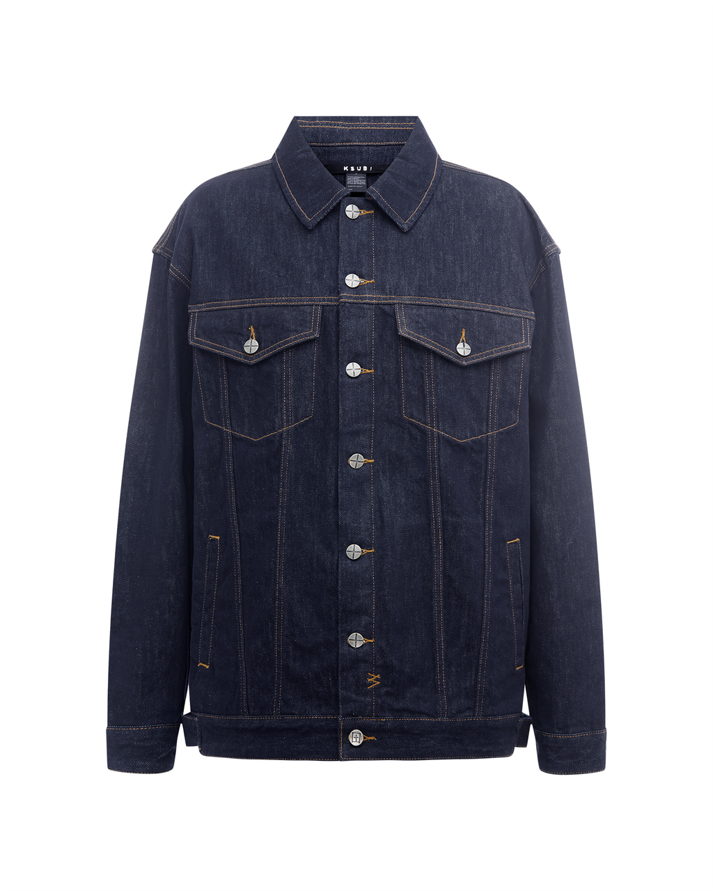 Womens Longline Trucker Original Oversized Jackets - Denim