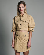 WOMENS KOMMAND CARGO SKIRT CARAMEL SKIRTS
