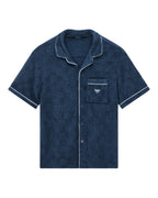MENS LOUNGE SS RESORT SHIRT NAVY SHIRTS